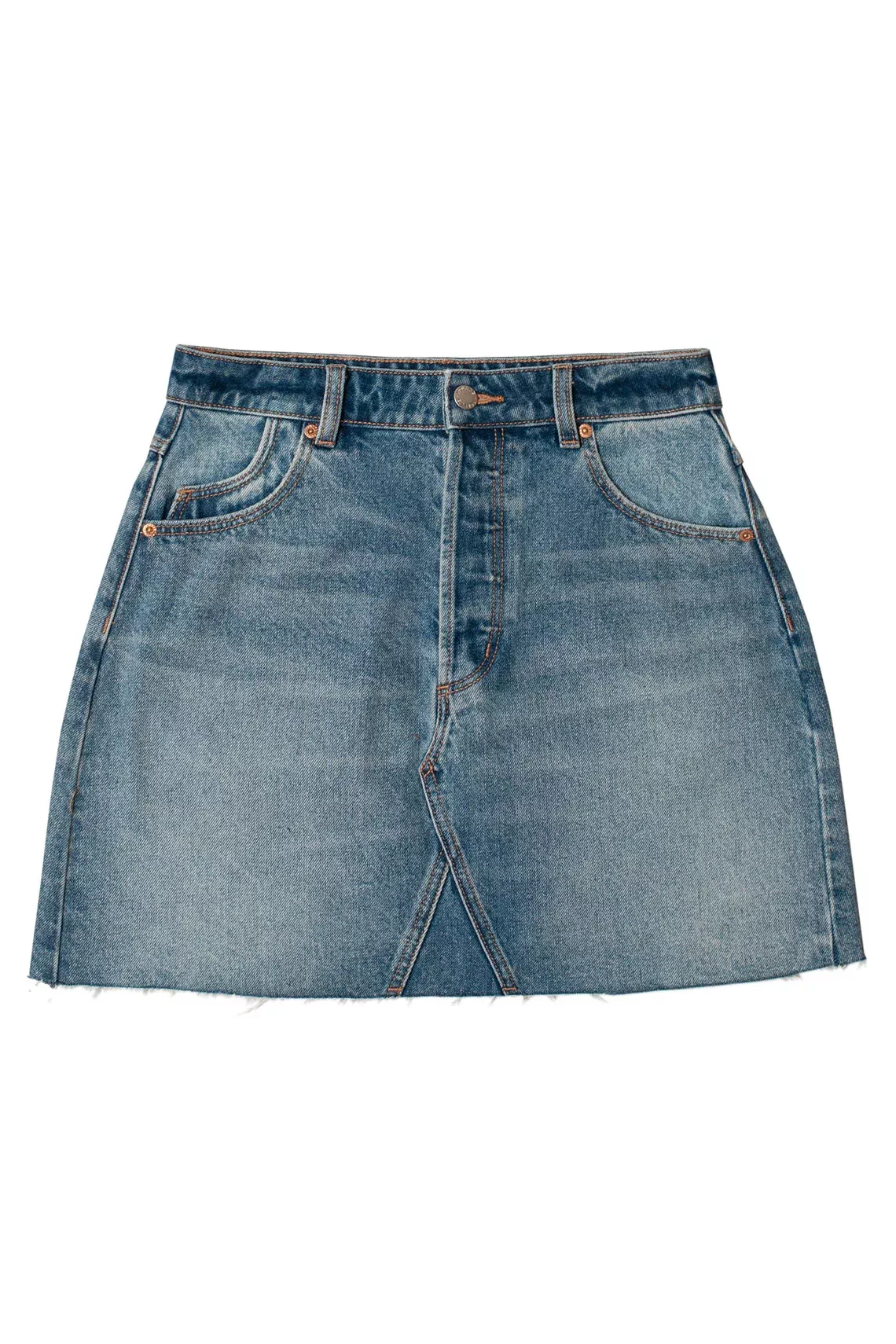 Vintage Blue Cutoff Skirt