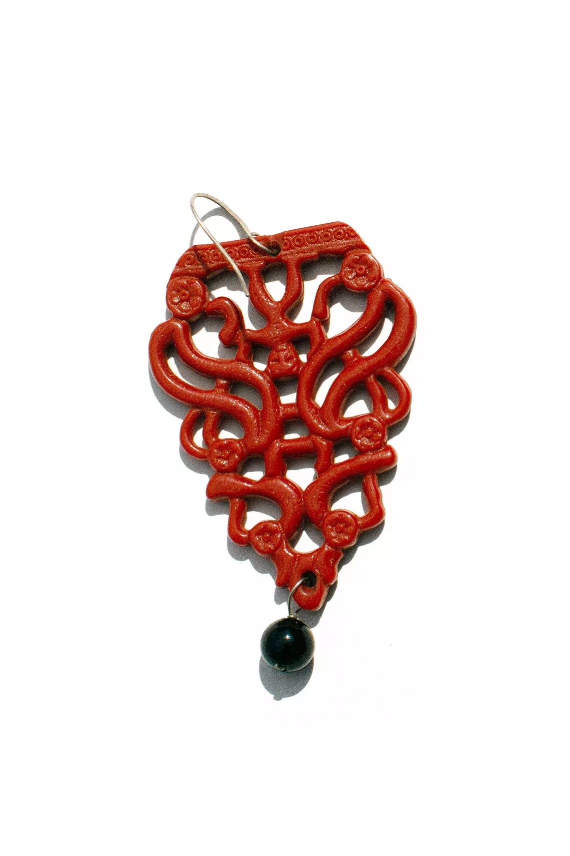 Vintage Italian Barrel of Monkeys Earring