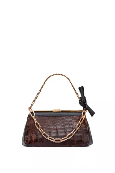 Vintage No.13 Bag in Cognac Crocodile Leather