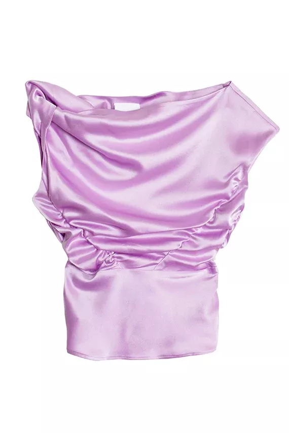 Violet Sateen Davie Top