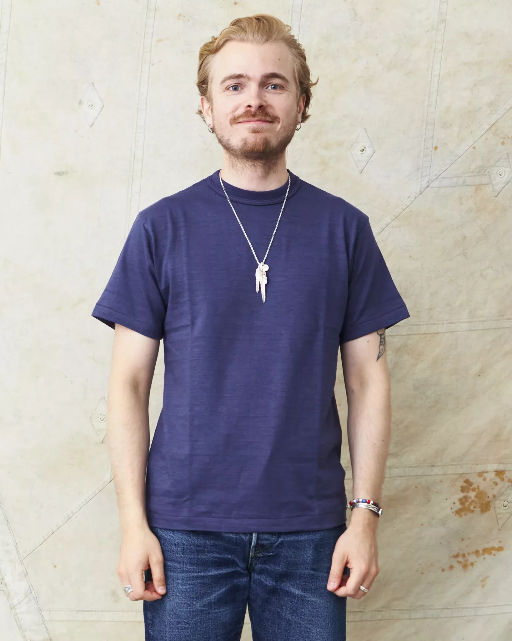 Warehouse & Co. Lot 4601 Plain T-shirt Navy