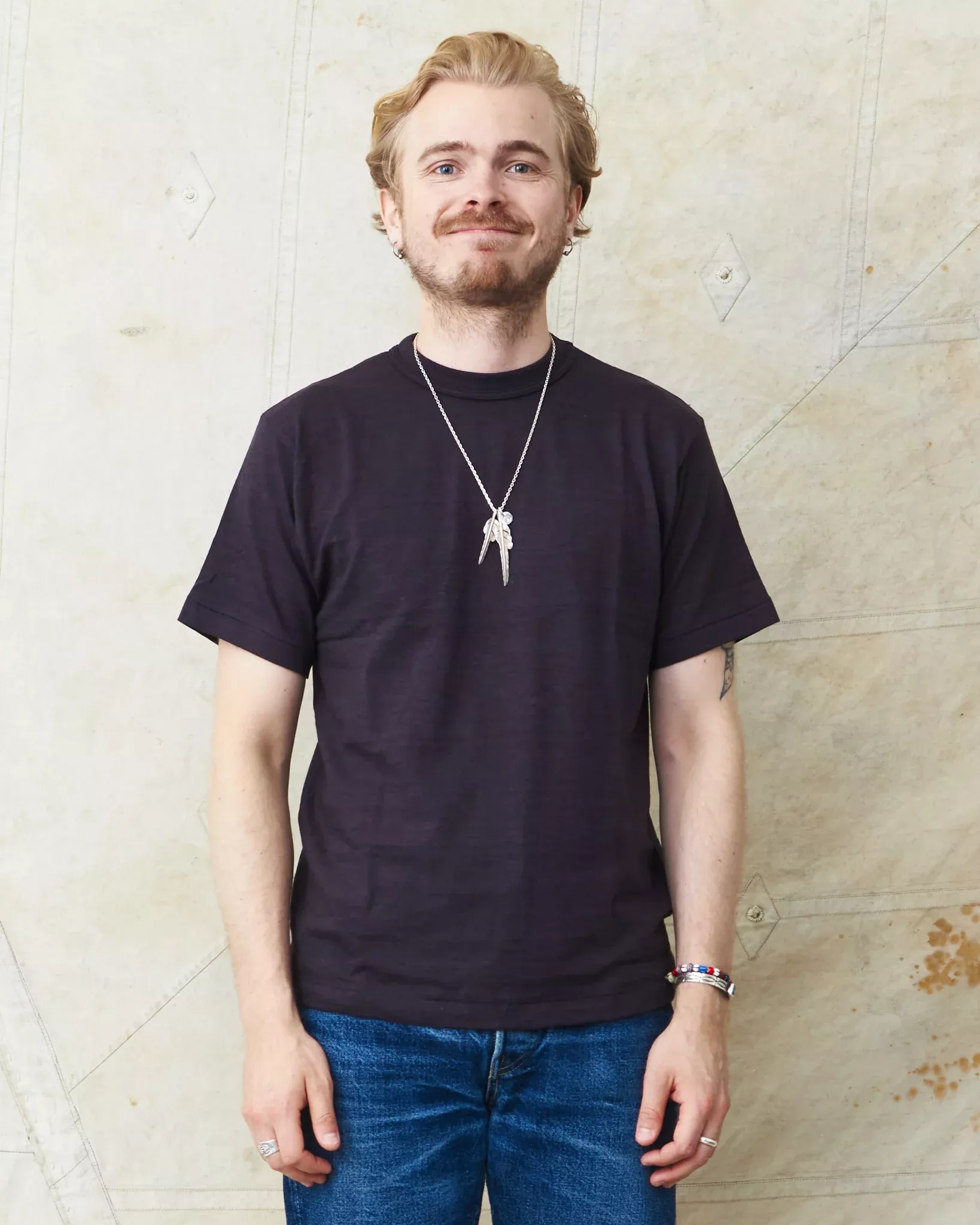 Warehouse & Co. Lot 4601 Plain T-shirt Sumikuro (Black)