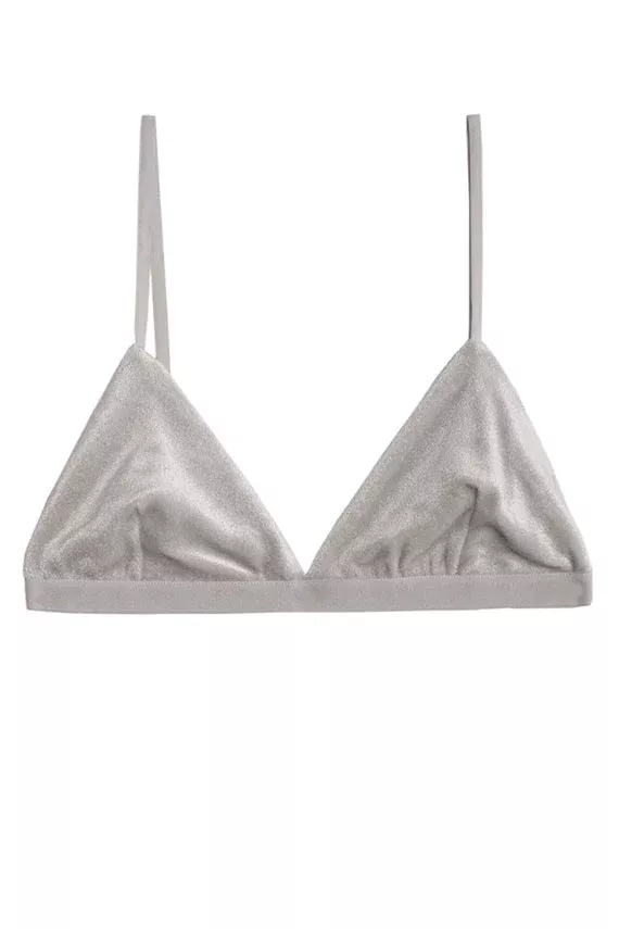 Wave Grey Velour Mississippi Bra