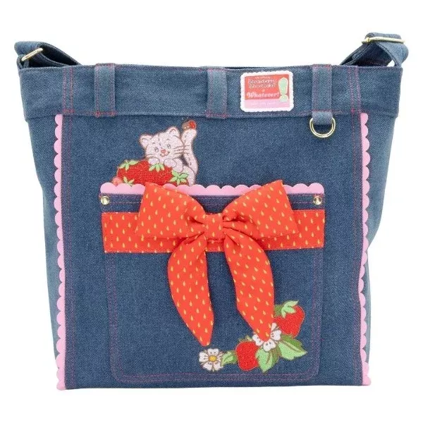 Whatever Company Strawberry Shortcake Denim Tote Bag