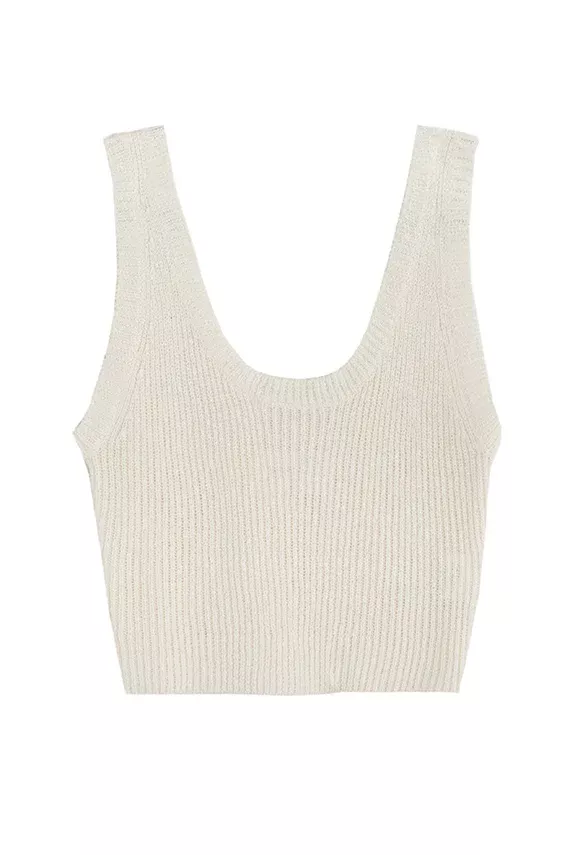 White Crop Camisole