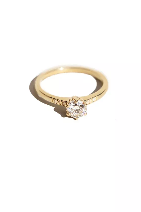 White Diamond Hazeline Solitaire