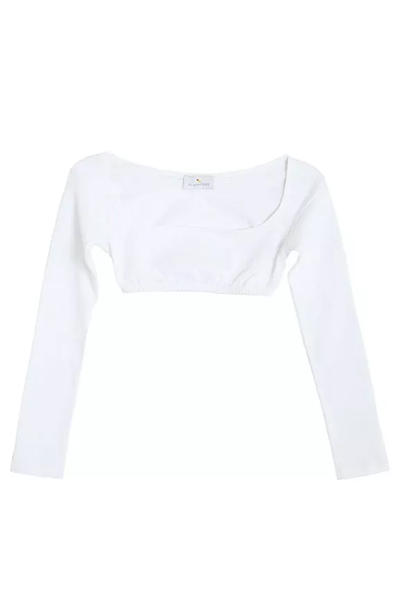 White El Tigre Chiquito Crop Top