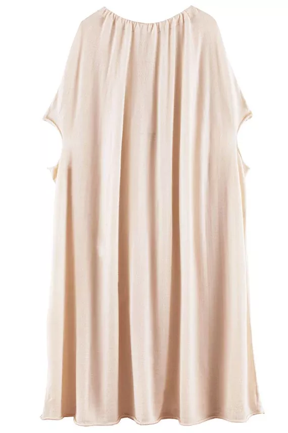 White Gather Dress