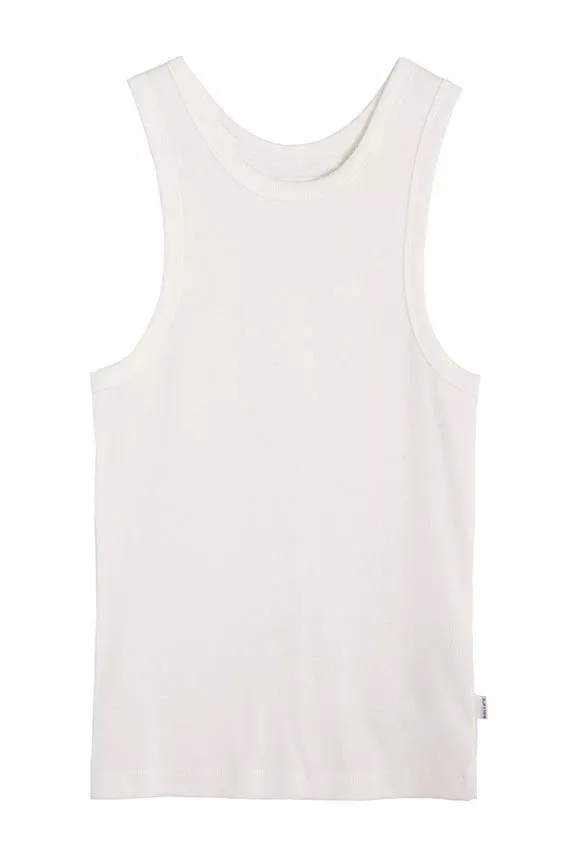 White Miller Baby Rib Tank