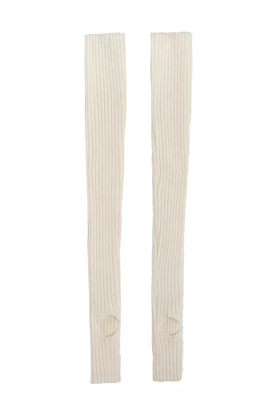 White Nonna leg Warmer
