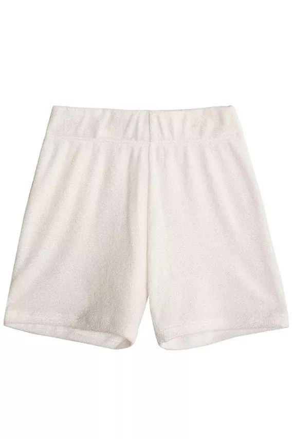 White Organic Terry Short
