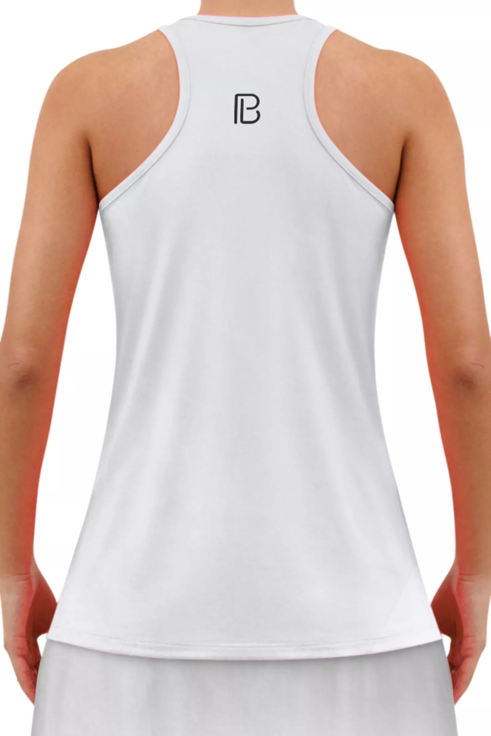 White Racerback Tank