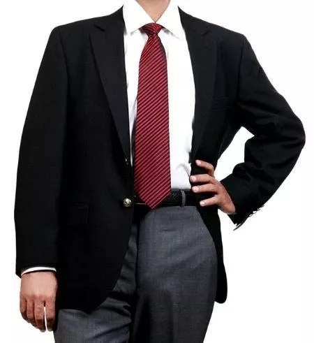 "Wholesale Mens Jackets - Wholesale Blazer - "Black2-button front Blazer