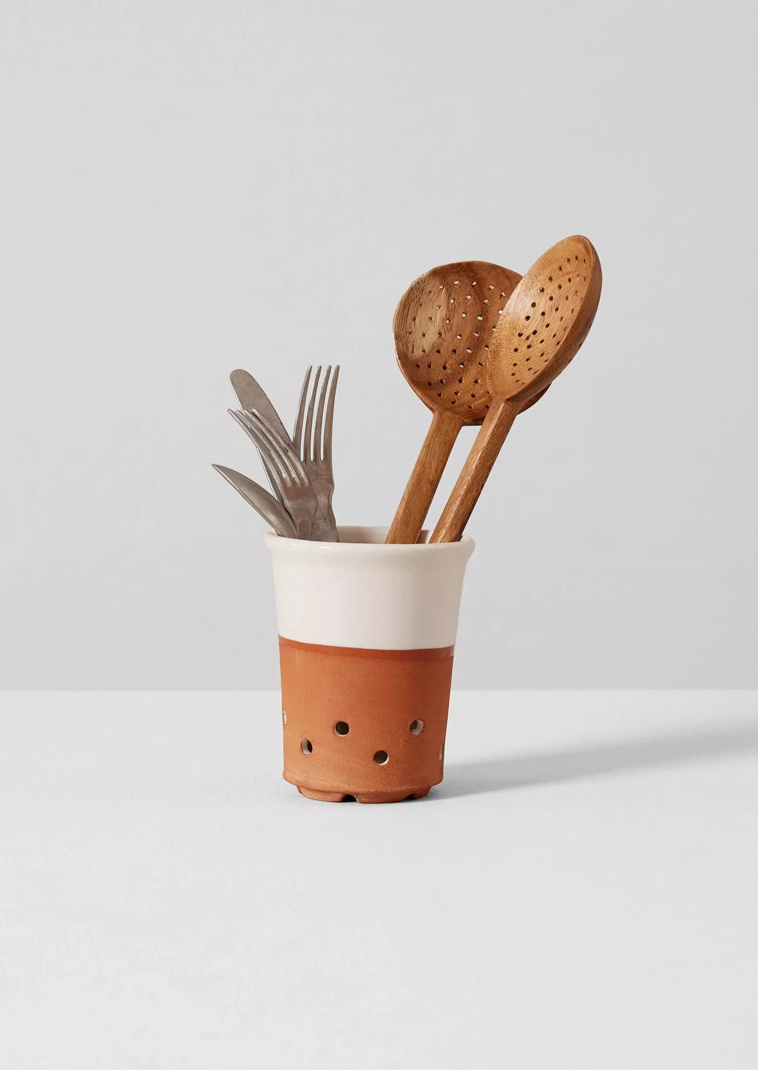 Willow Pottery Cutlery Drainer