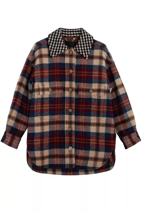 Wine and Navy Plaid Wilson Jacket