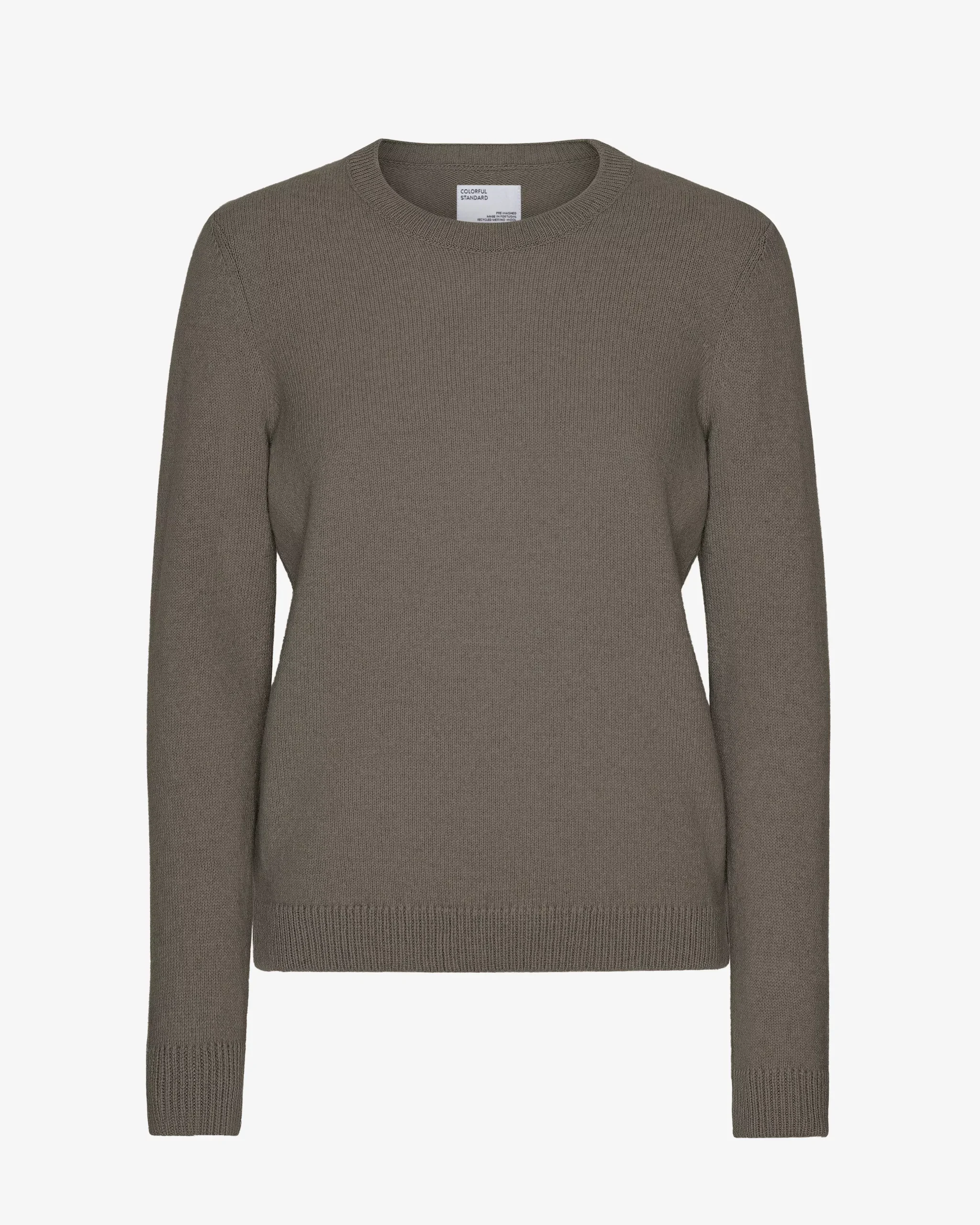 Women Classic Merino Wool Crew - Dusty Olive