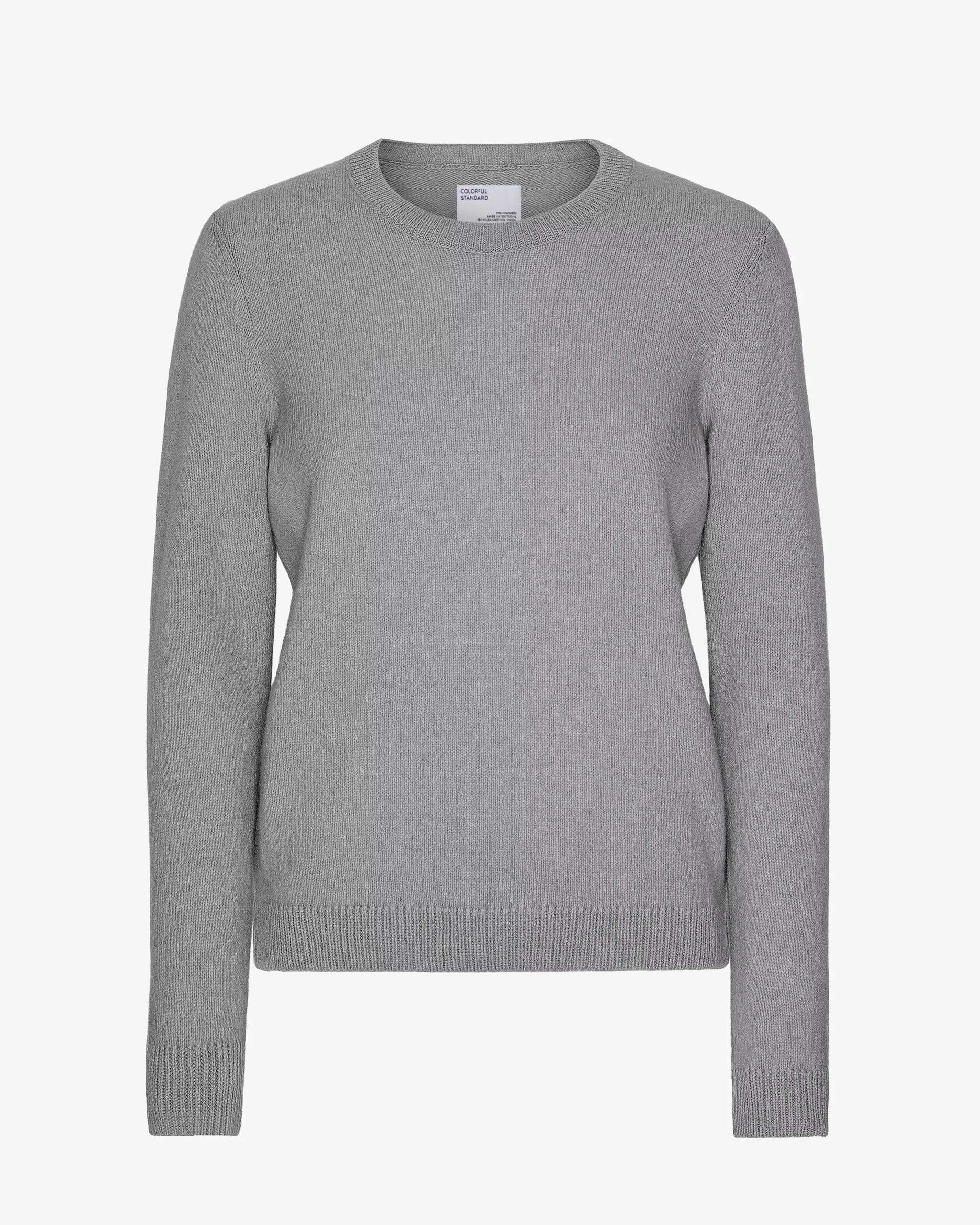 Women Classic Merino Wool Crew - Heather Grey