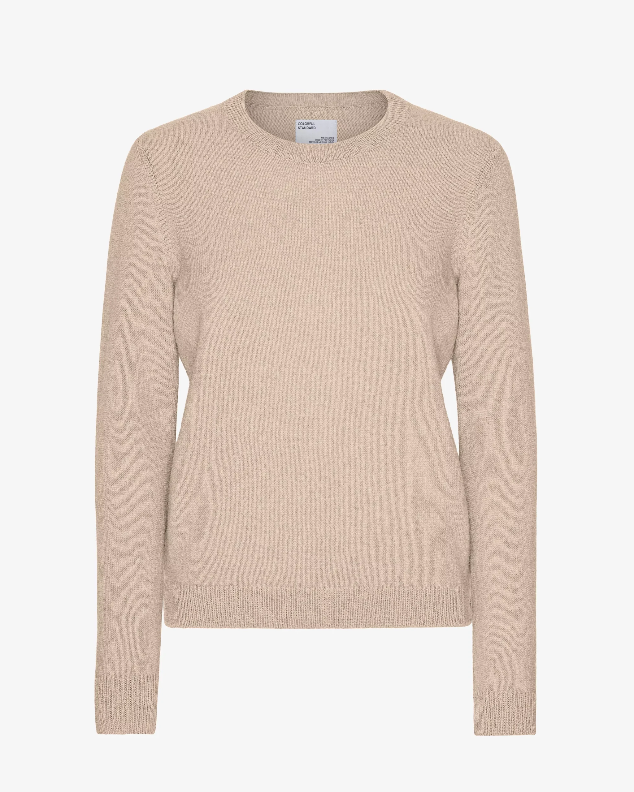 Women Classic Merino Wool Crew - Ivory White