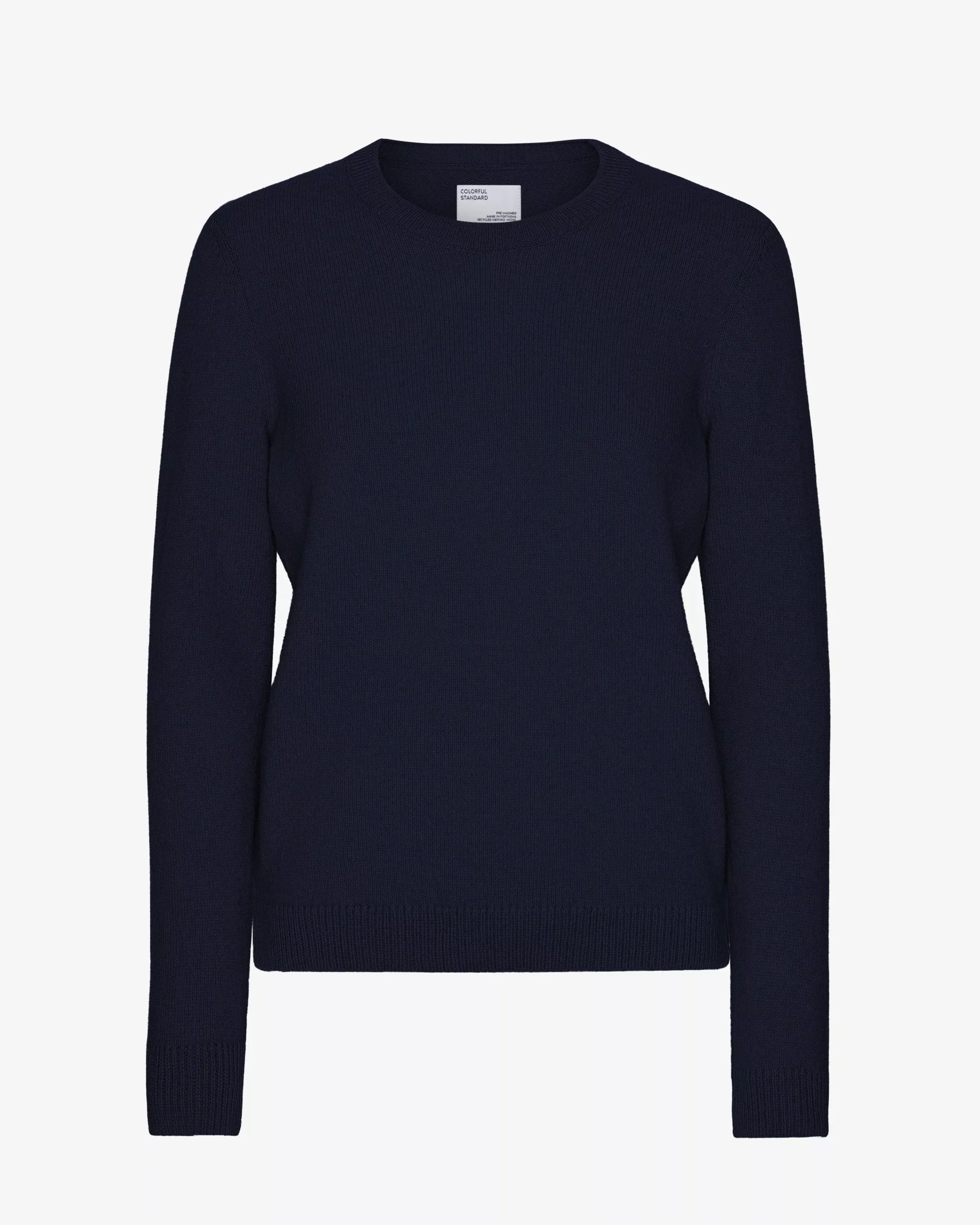 Women Classic Merino Wool Crew - Navy Blue