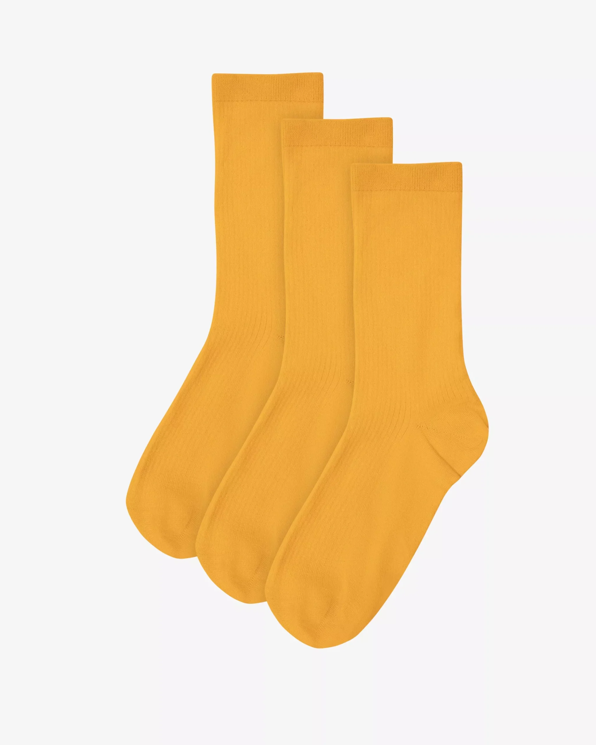 Women Classic Organic Sock - Burned Yellow (3-Pack)