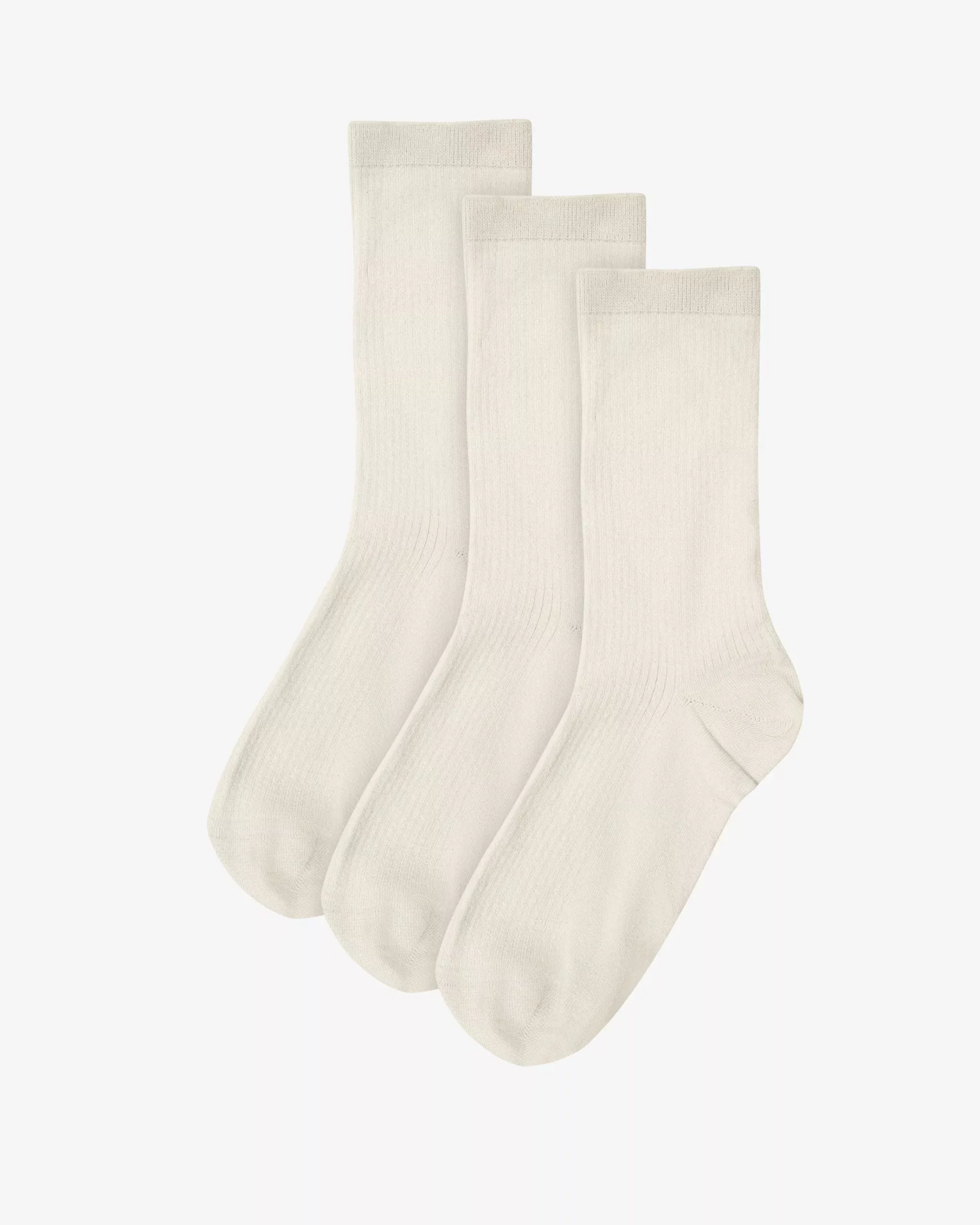 Women Classic Organic Sock - Ivory White (3-Pack)