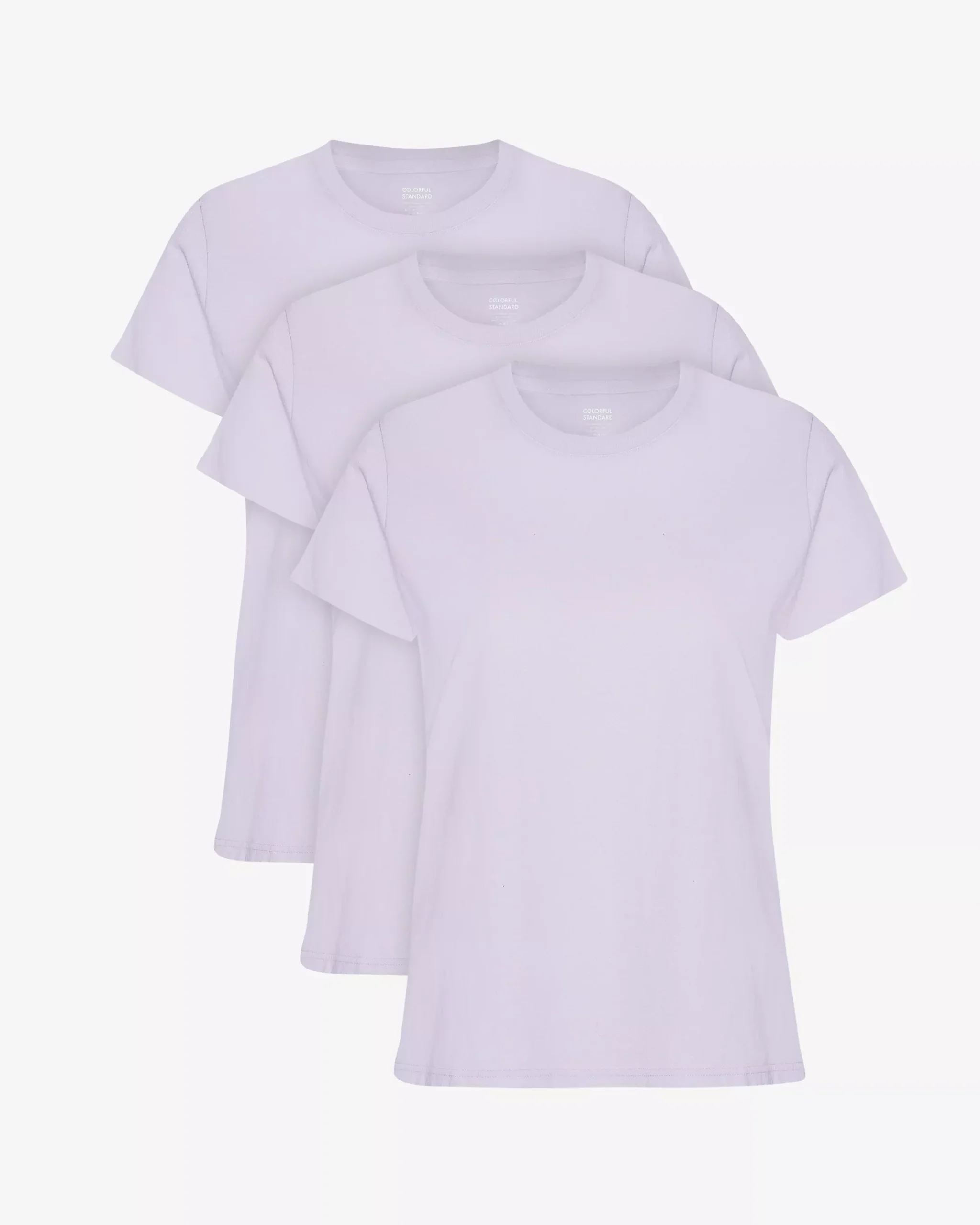 Women Light Organic Tee - Soft Lavender (3-Pack)