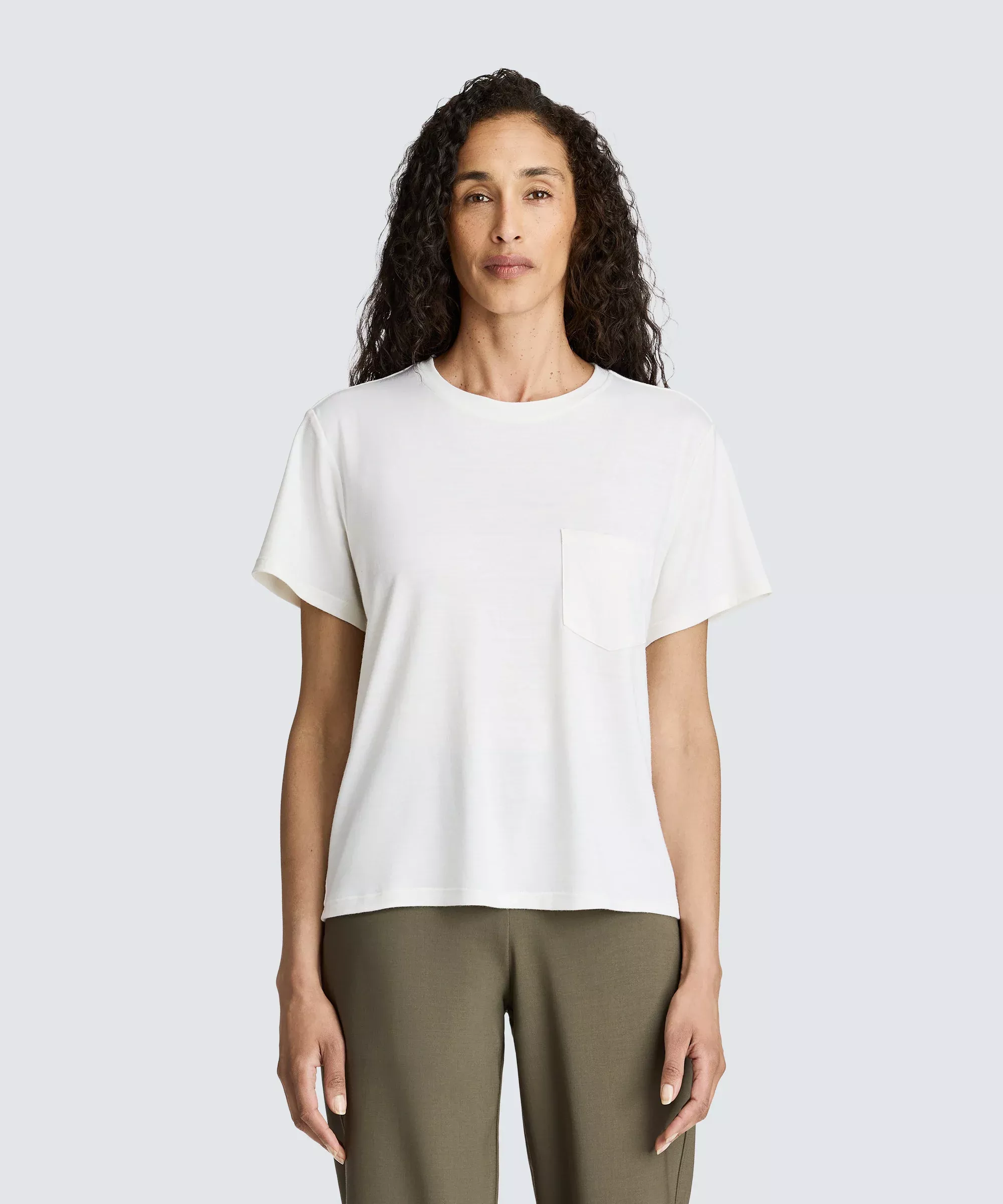 Women's Merino Boxy Pocket Tee