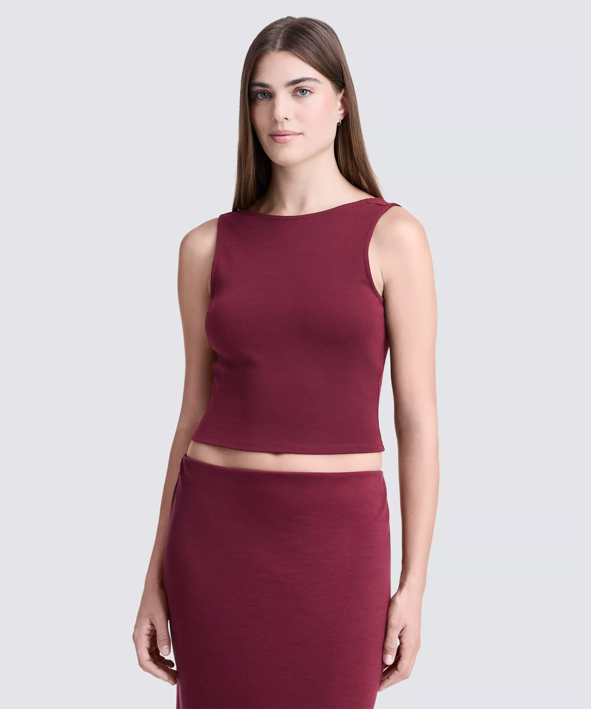 Women's Merino Cropped Tank