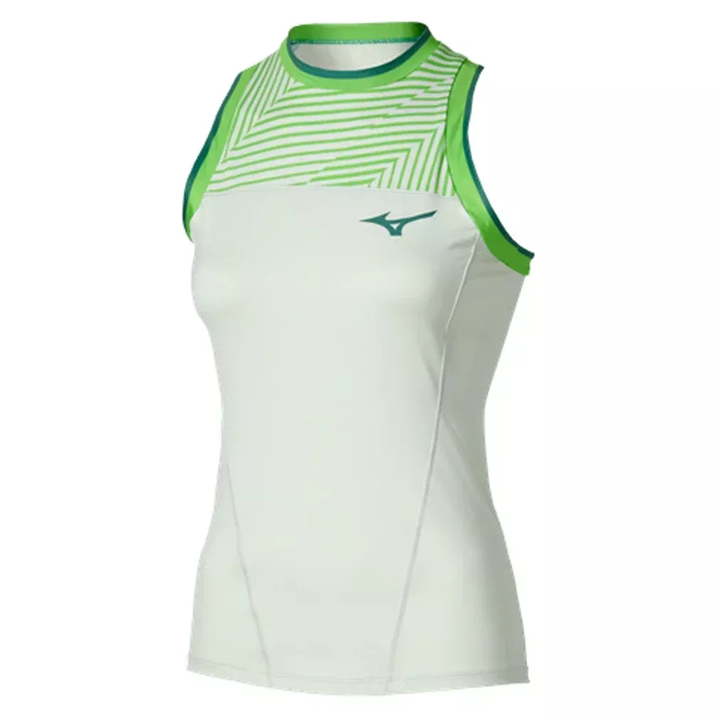Women's Printed Tennis Tank Phantom Green