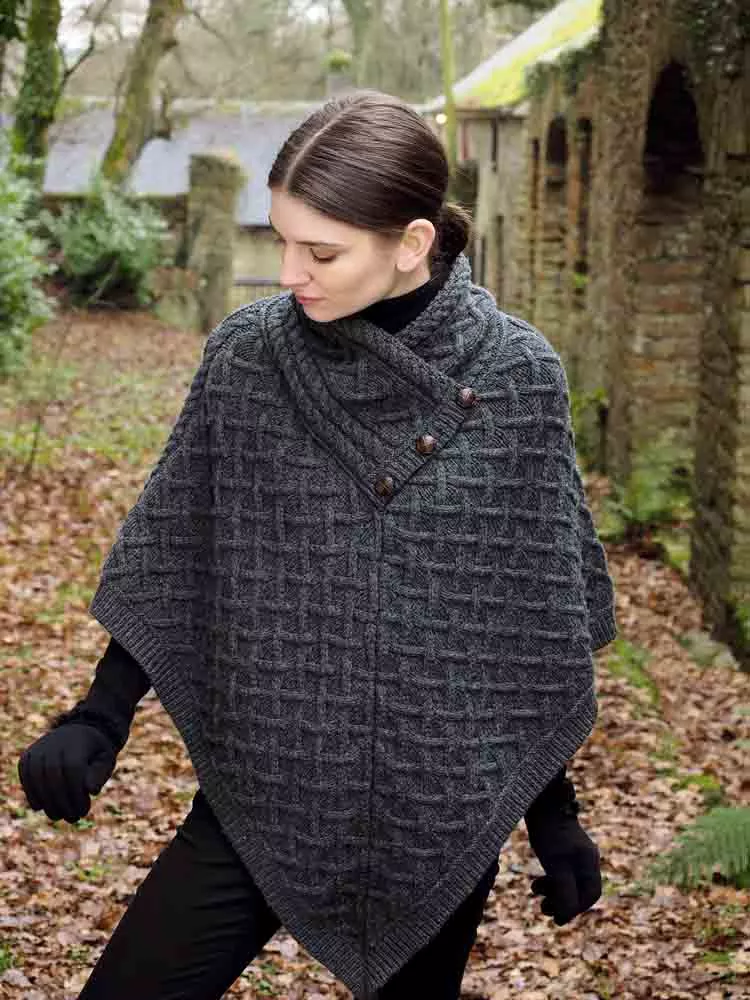 Womens Merino Wool Poncho