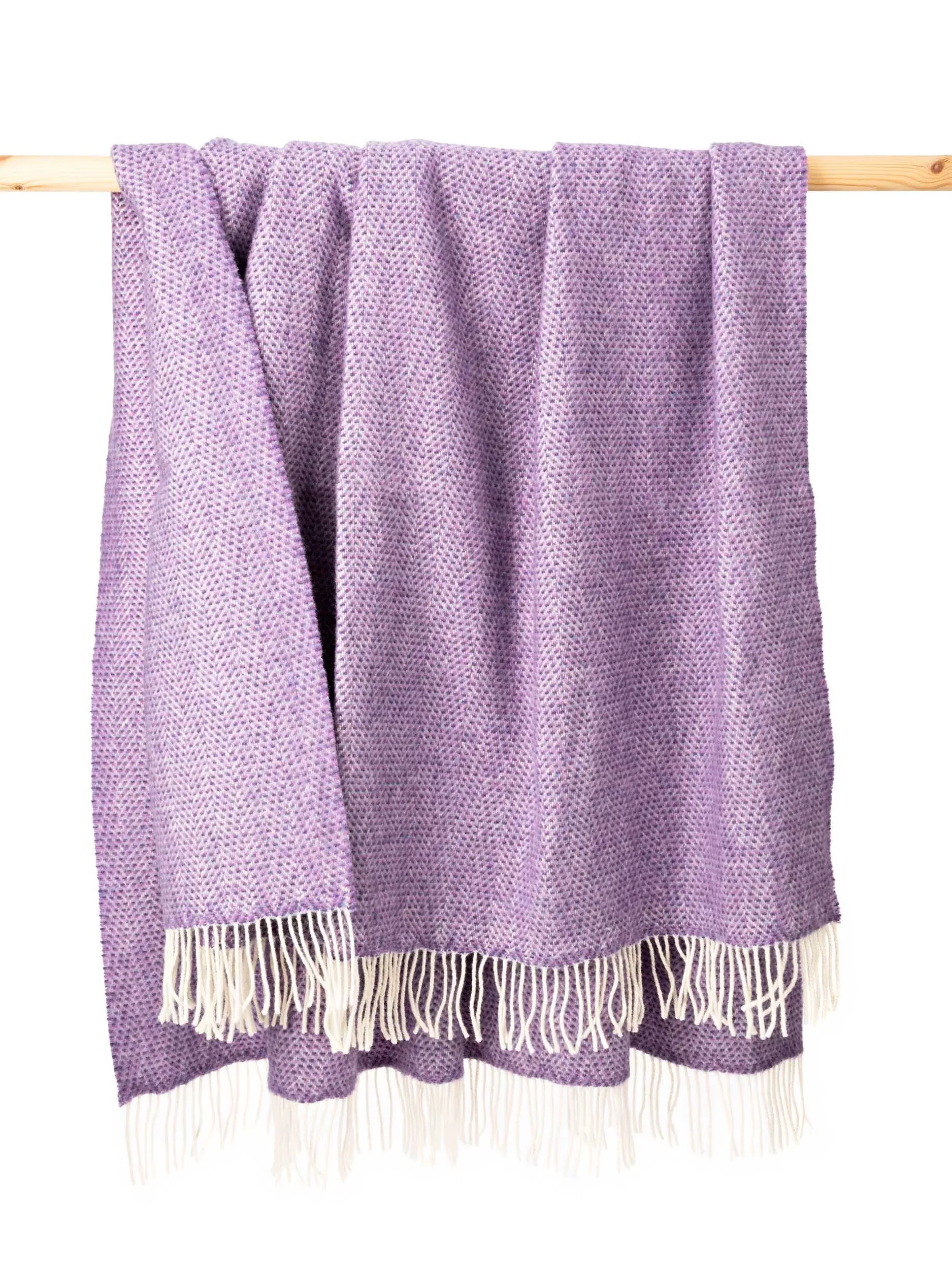 Wool and Cashmere Herringbone Throw Col.1440