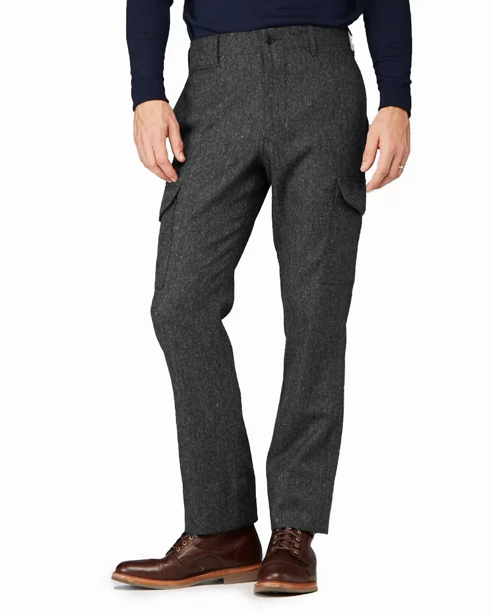 Wool Military Cargo, Charcoal