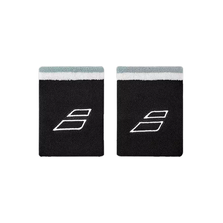 Wristband Babolat Jumbo Terry negro (Pack x 2)