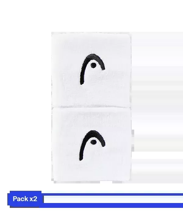 Wristband Cortas HEAD White (Pack x2)