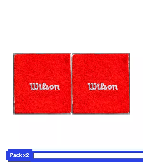 Wristband Cortas Wilson Rojo 2025 (x2)