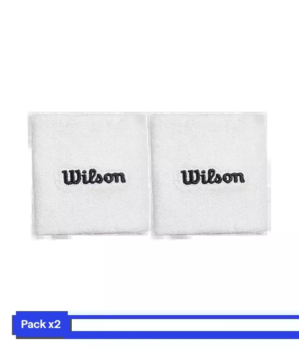 Wristband Cortas Wilson White 2025 (x2)