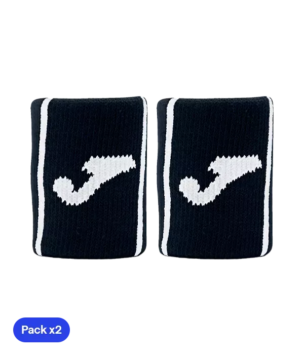 Wristband Joma Game Cortas Negro Pack x2