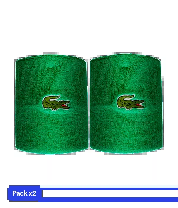 Wristbands Lacoste Verde 2025 (Pack x2)