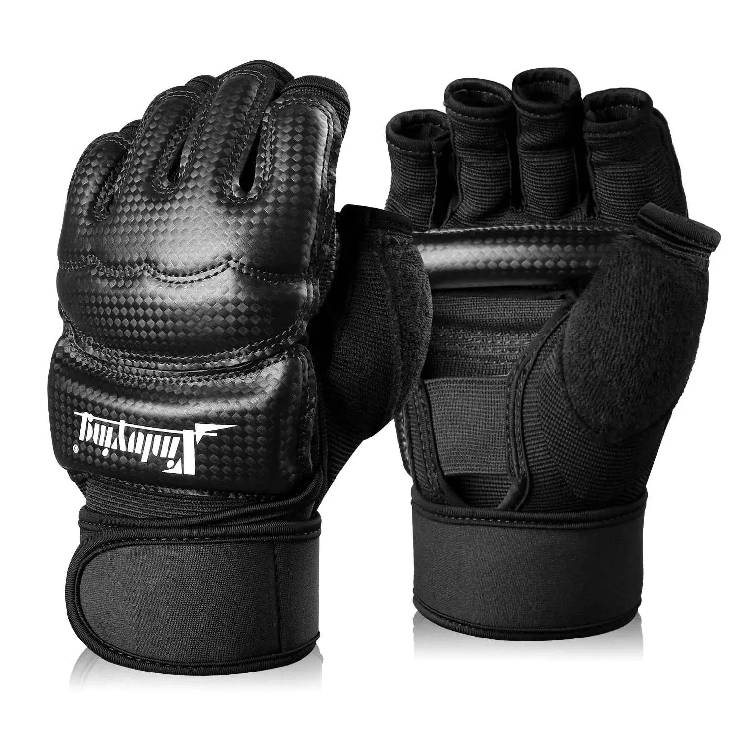 Xinluying MMA Training Gloves with Wrist Wraps