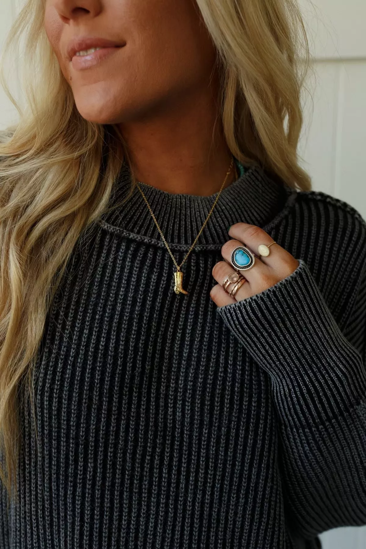 Yee Haw Cowboy Boot Necklace