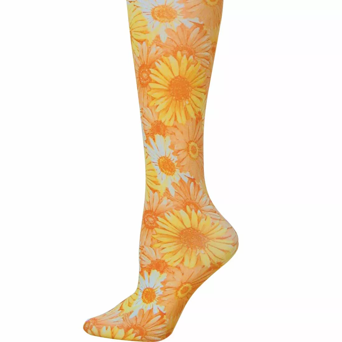 Yellow Daisies Tights-Large/Tall