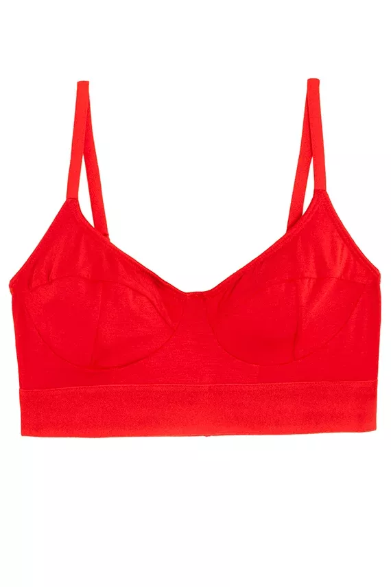 Yuam Red Soft Bra