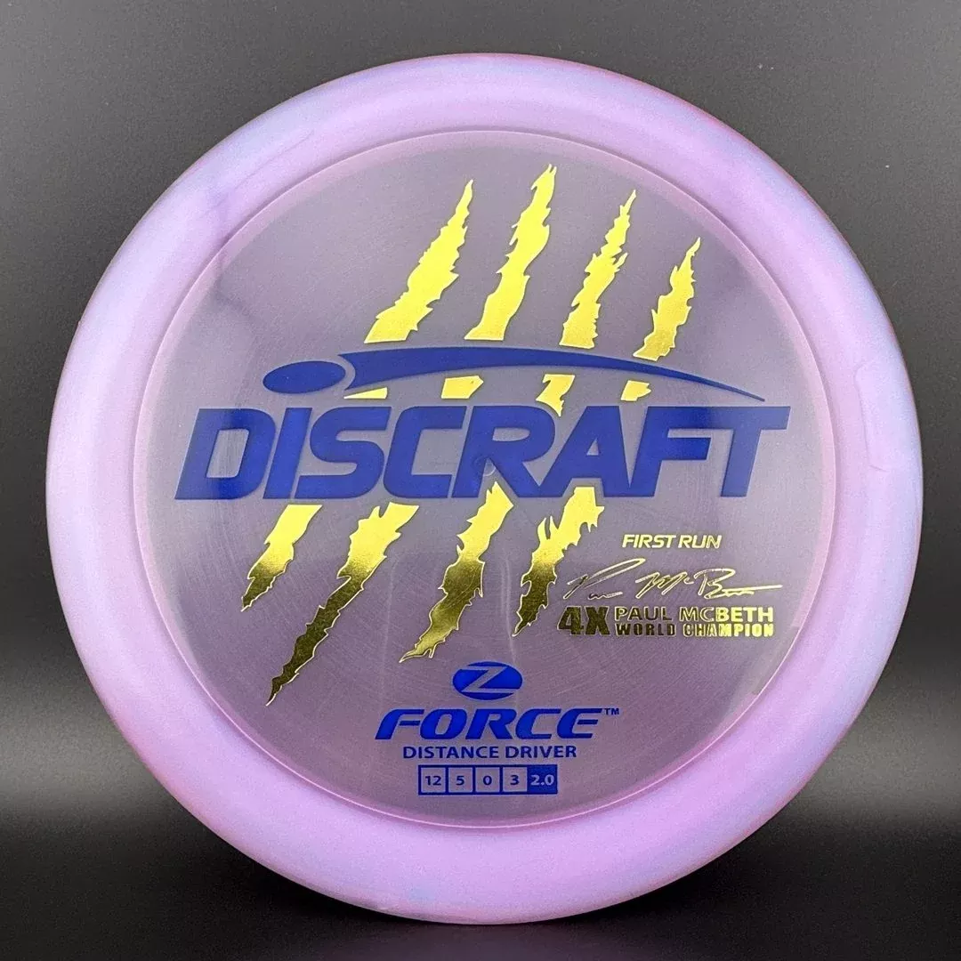 Z Force (First Run) - 4x Paul McBeth Claws - Blurple