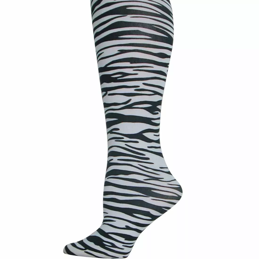 Zebra Tights-Large/Tall