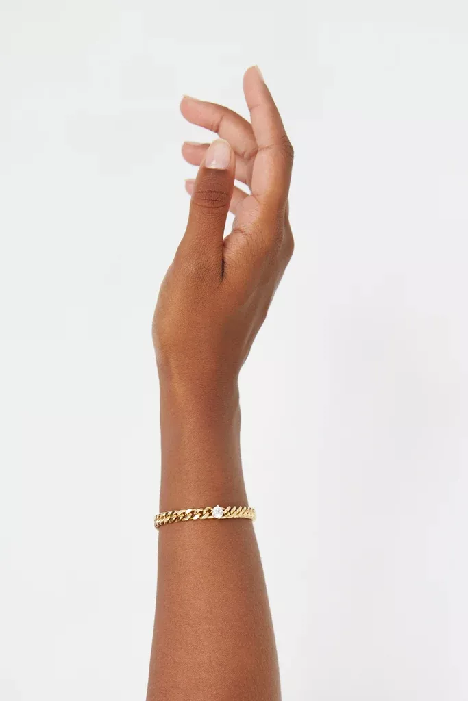 ZIRCONIA CURB BRACELET