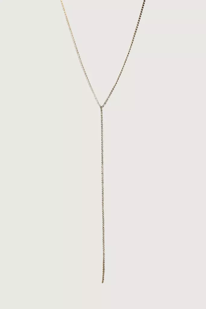 ZIRCONIA LARIAT NECKLACE