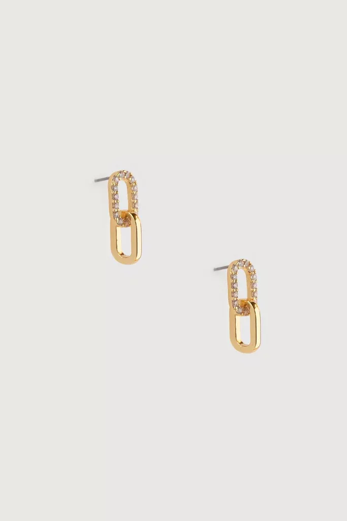 ZIRCONIA LINK EARRINGS