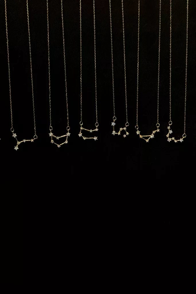 ZODIAC NECKLACE WITH ZIRCONIA